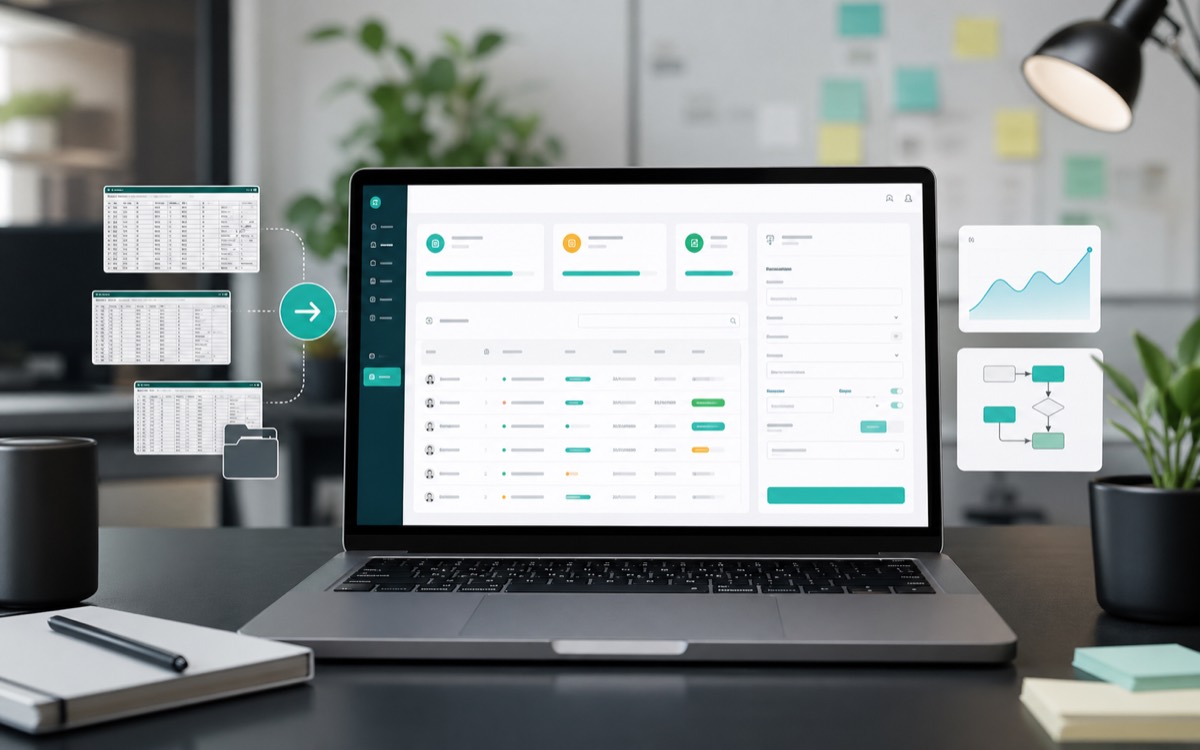 Custom dashboard replacing spreadsheets